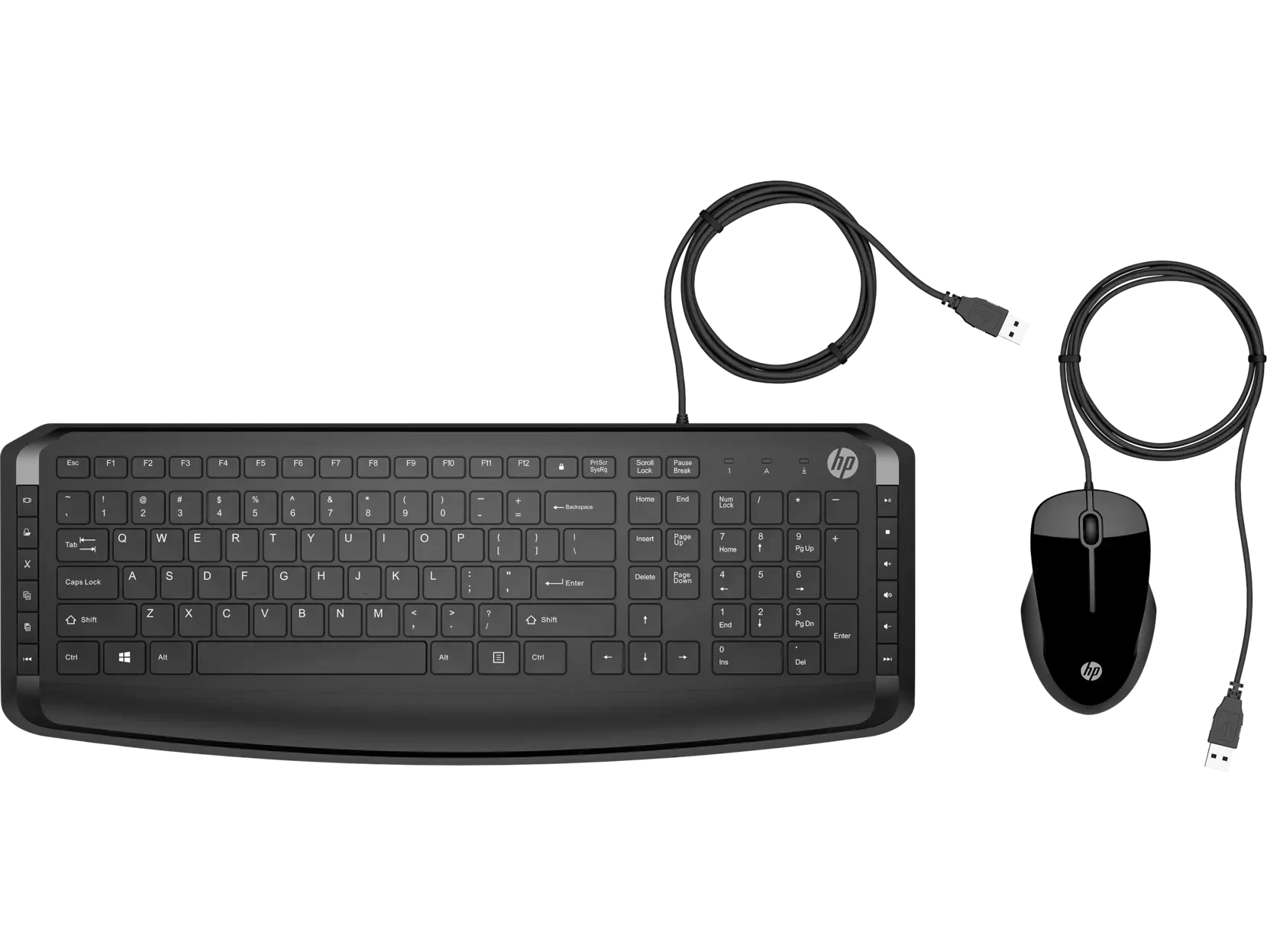 HP Wired Keyboard and Mouse 200 Black - 9DF28AA