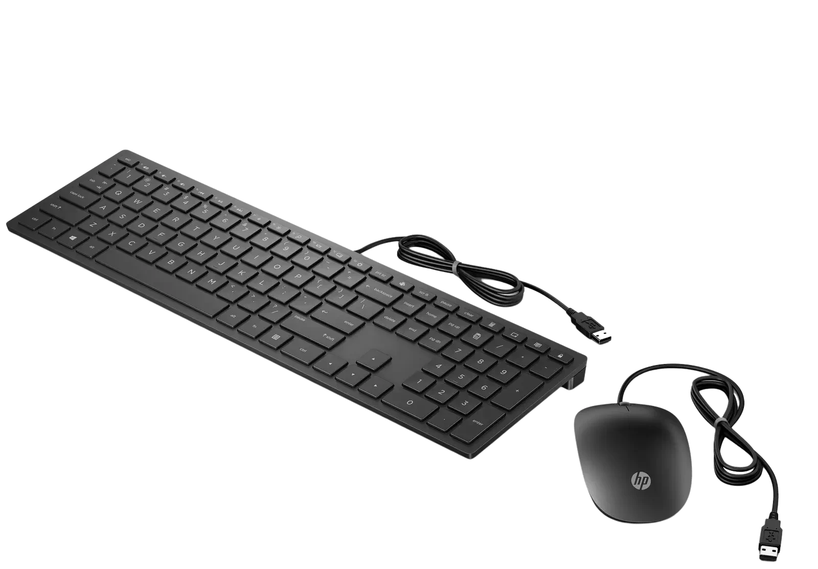 HP Pavilion 400 Wired Keyboard and Mouse Black 4CE97AA
